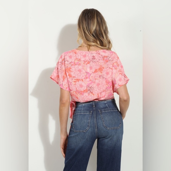 Veronica M Nikolina Mom Cropped Wrap Top NWT - Picture 5 of 12